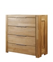 NordicStory Aparador Cómoda de madera maciza de roble &quot;Nordic 1&quot; 100 x 45 x 99 cm.