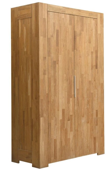 NordicStory Armario de madera maciza de roble &quot;Nordic&quot; 130 x 59 x 210 cm.