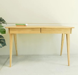 NordicStory Mesa escritorio de madera maciza de roble &quot;Berg&quot; 120 x 65 x 76 cm.