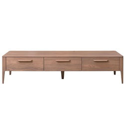 NordicStory Mueble de TV de madera maciza de roble &quot;Atlanta 3&quot; 173,4 x 46 x 38,8 cm.