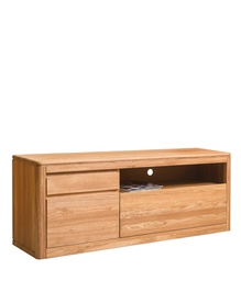 NordicStory Mueble de TV de madera maciza de roble &quot;Elsa LUX&quot; 159 x 44 x 61 cm.