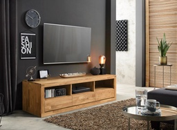 NordicStory Mueble de TV de madera maciza de roble &quot;Merle 1&quot; 175 x 55 x 50 cm.