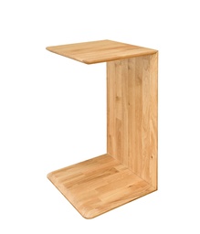NordicStory Mesa lateral auxiliar de madera maciza de roble &quot;Sono 2&quot; 38 x 35 x 60 cm.