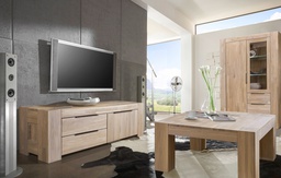 NordicStory Mueble de TV de madera maciza de roble &quot;Nordic&quot; 168 x 45 x 47 cm.