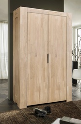 NordicStory Armario de madera maciza de roble &quot;Nordic&quot; 130 x 59 x 210 cm.