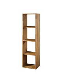 NordicStory Estanteria Librería de madera maciza de roble &quot;Denmark 1&quot; 40,4 x 30 x 154 cm.