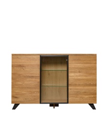 NordicStory Cómoda aparador de madera maciza de roble &quot;Moritz 2&quot; 150 x 40 x 101,9 cm.